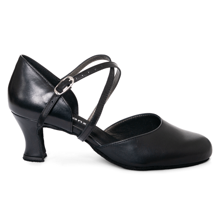 Toptanz Donna 3950 Schwarz Klassischer Tanzschuh Kreuzriemchen 01