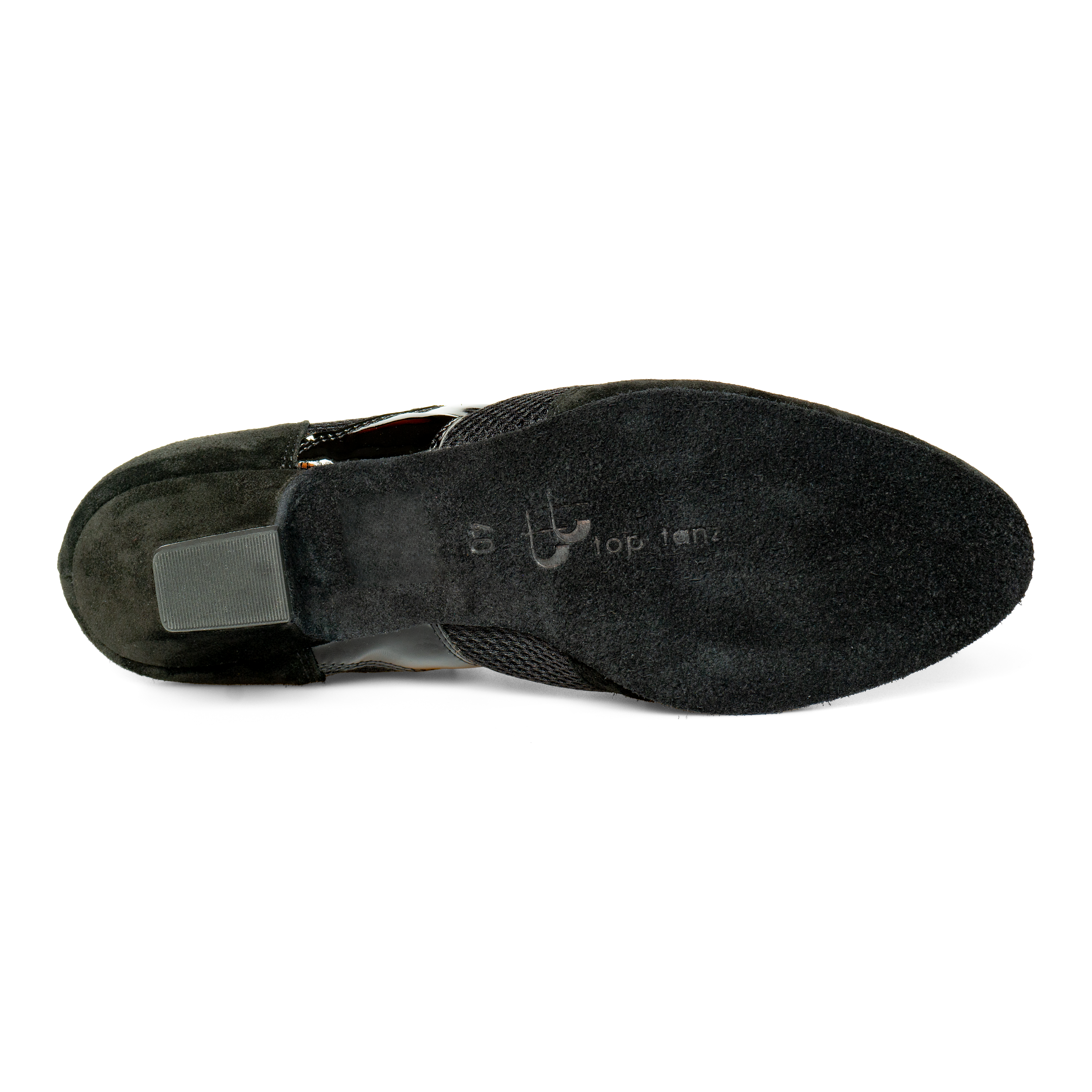 Toptanz La Conda 4040 Schwarz Velours Trainer Tanzschuh 4cm Absatz 06