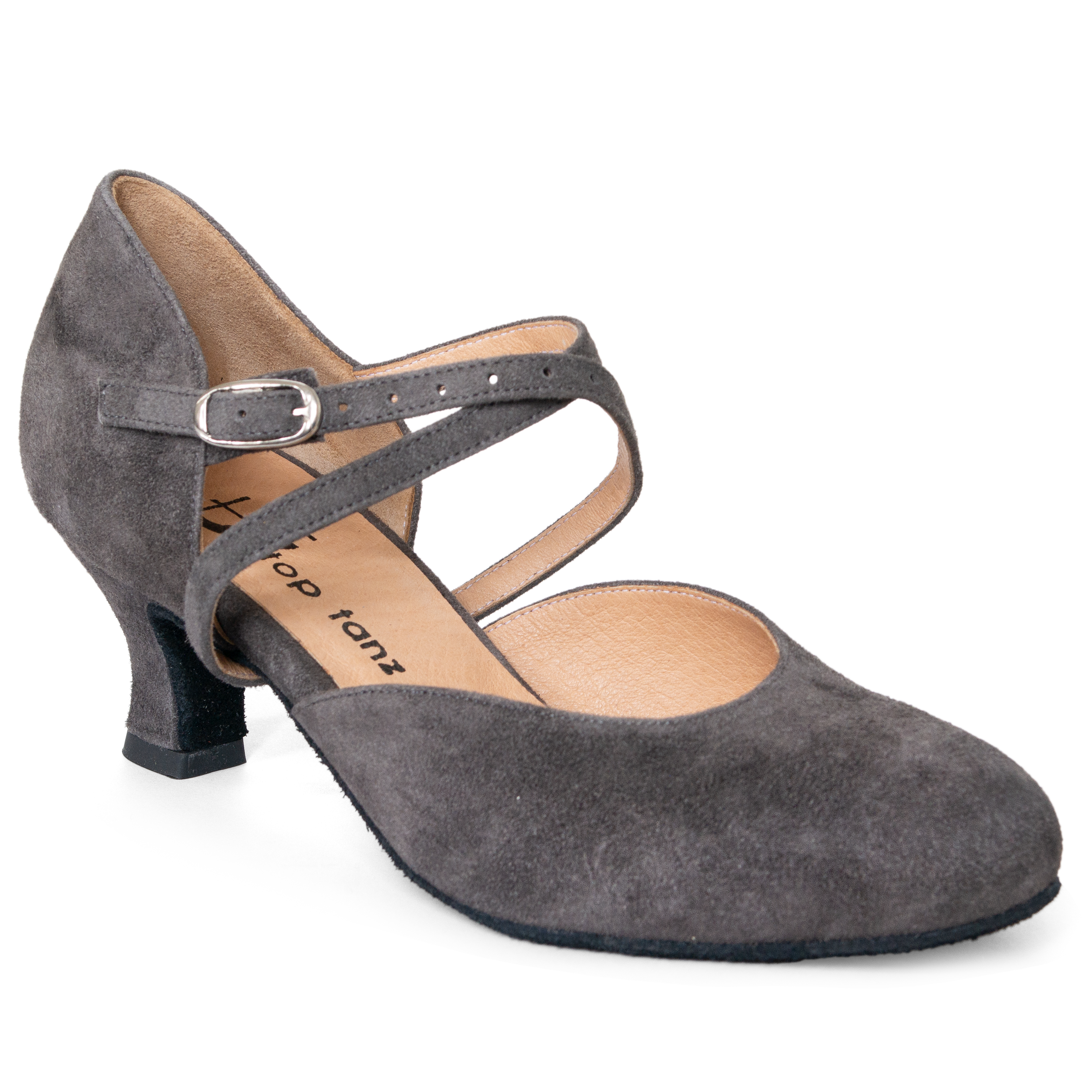 Toptanz Madonna 3950 Tanzschuh Vorne Geschlossen Grau&amp;nbsp;02