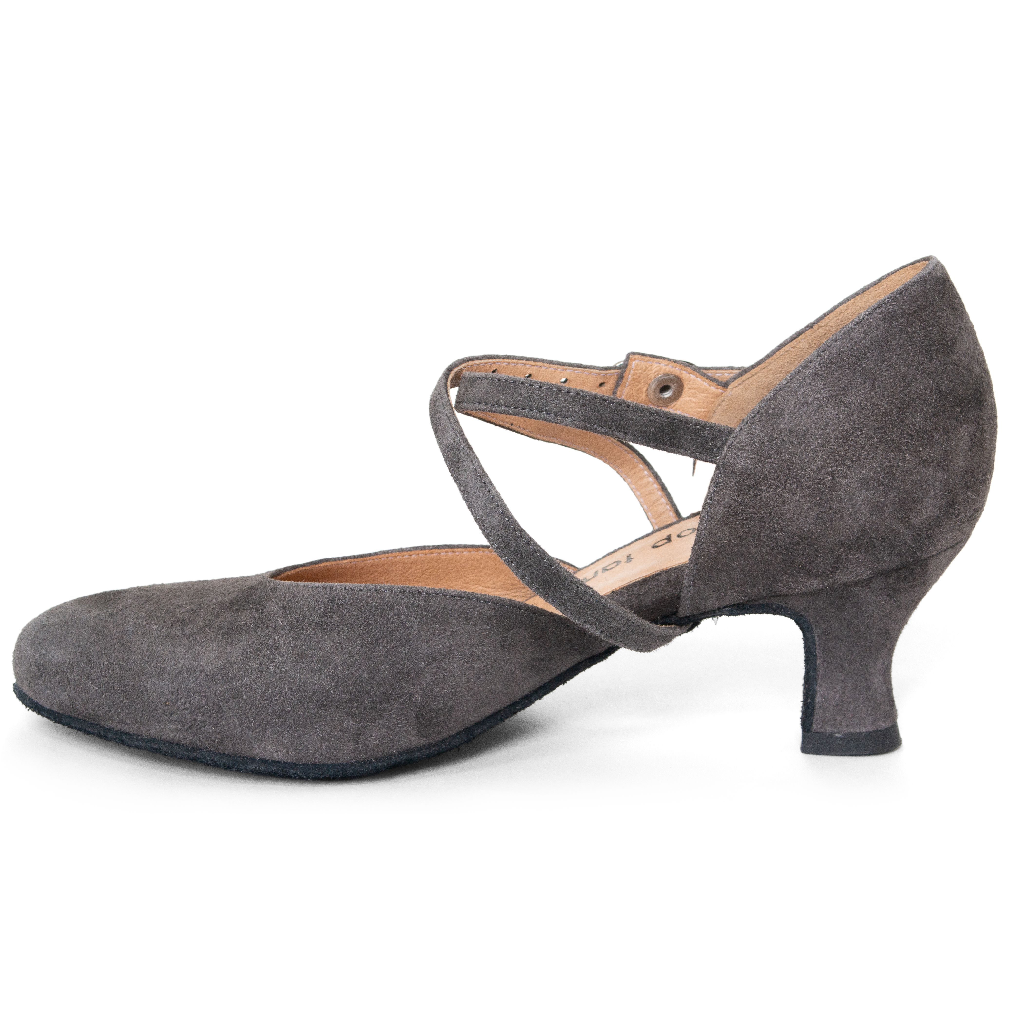 Toptanz Madonna 3950 Tanzschuh Vorne Geschlossen Grau&amp;nbsp;04