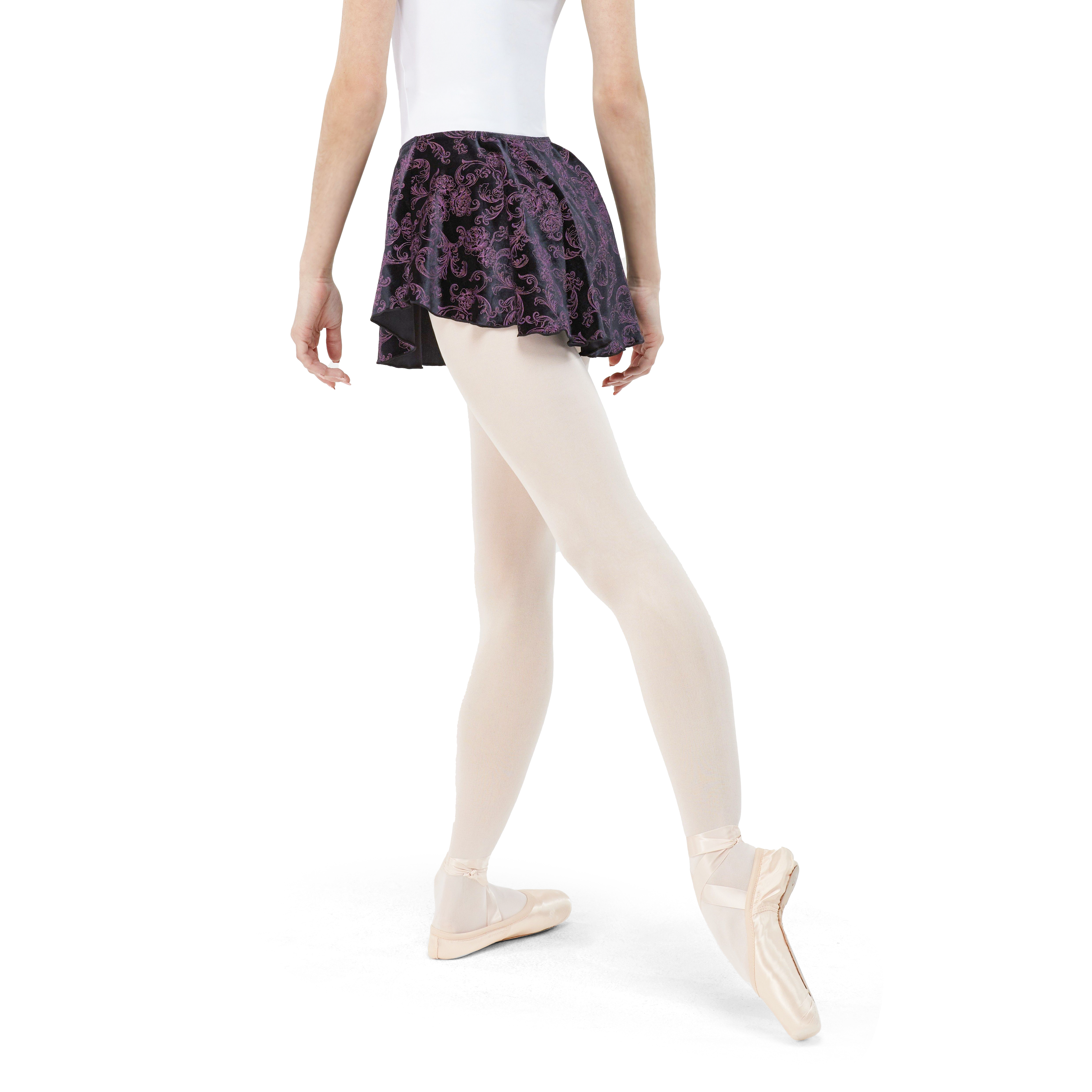 Wear Moi Balance Black Purple Ballettrock Blumenmuster 02