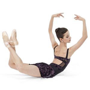 Wear Moi Balance Black Purple Ballettrock Blumenmuster 04