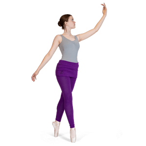 Wear Moi Crysalide Amethyste Strick Leggings Mit Rock Lila 01