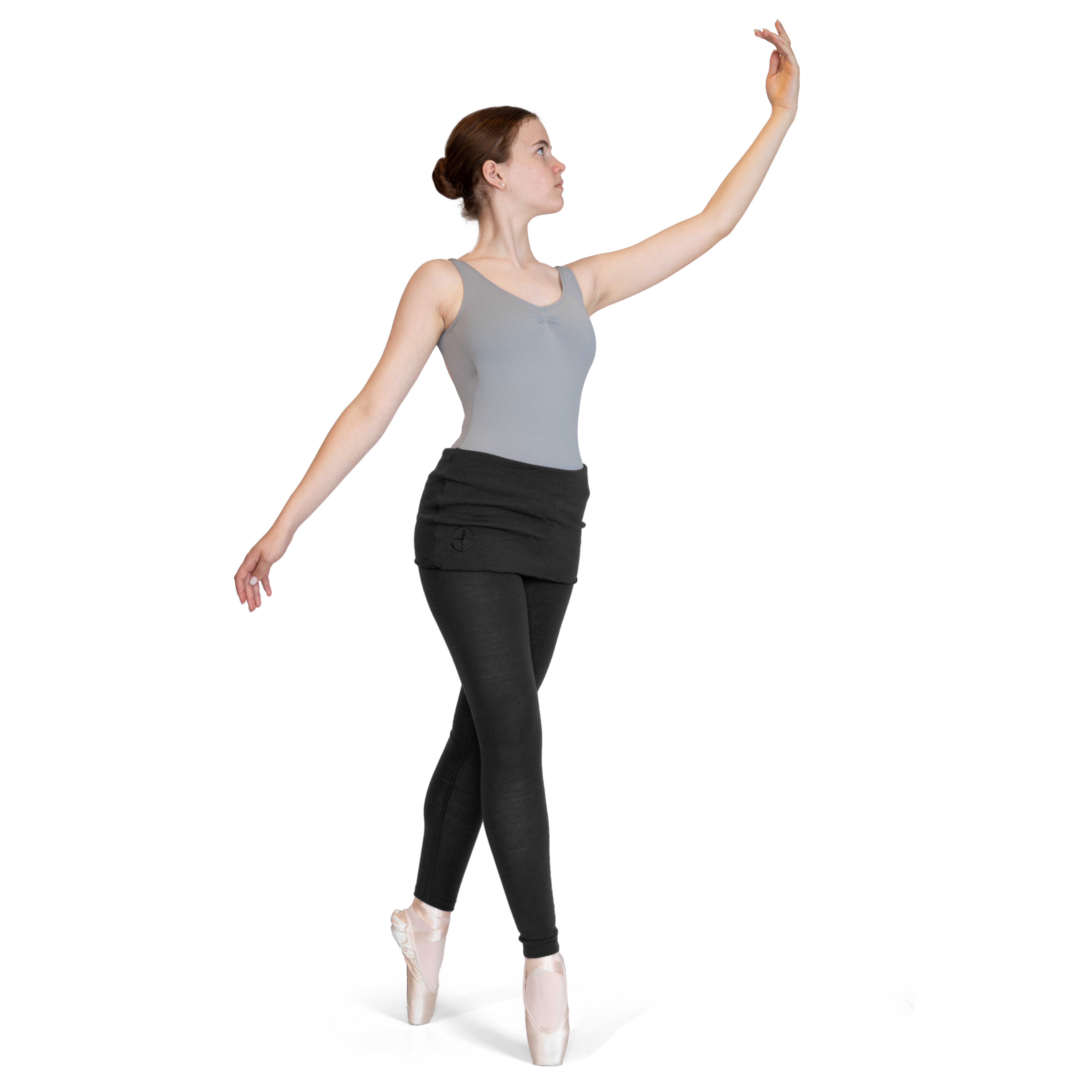 Wear Moi Crysalide Black Strick Leggings Mit Rock Schwarz 01