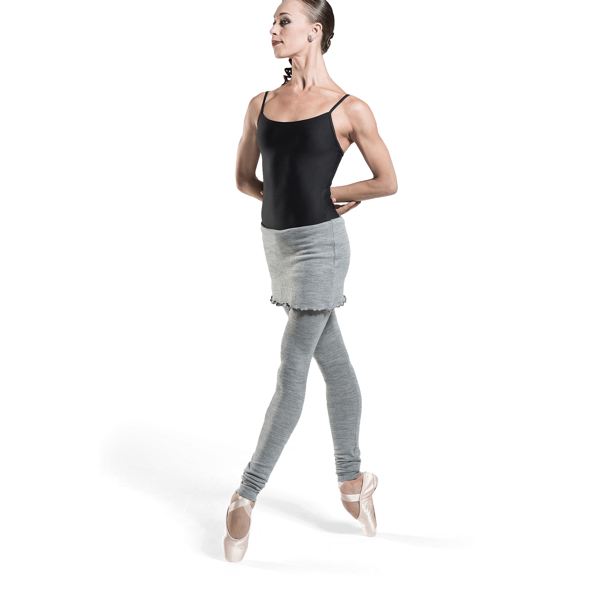 Wear Moi Crysalide Grey Ballett Strickhose Mit Rock Grau 01