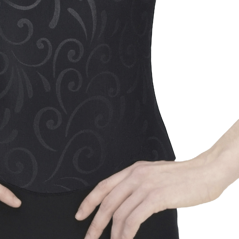 Wear Moi Valaya Black Tanzbody Mit Bein Schwarz 04