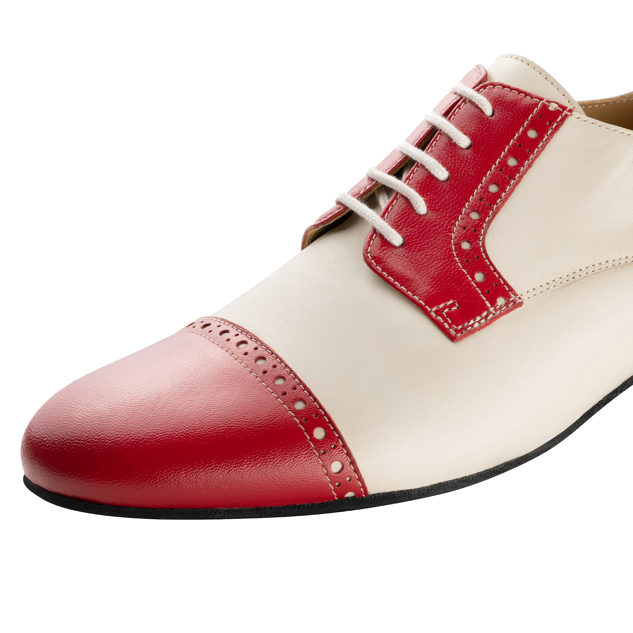 Werner Kern Bergamo 28051 Milos Crème Herrren Tanzschuh Two Tone Rot Crème&amp;nbsp;02