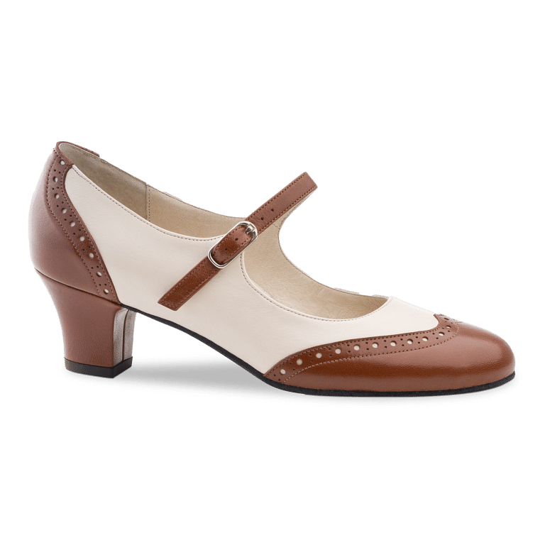 Werner Kern Emma Kaduna Crème Damen Tanzschuh Braun Beige 01