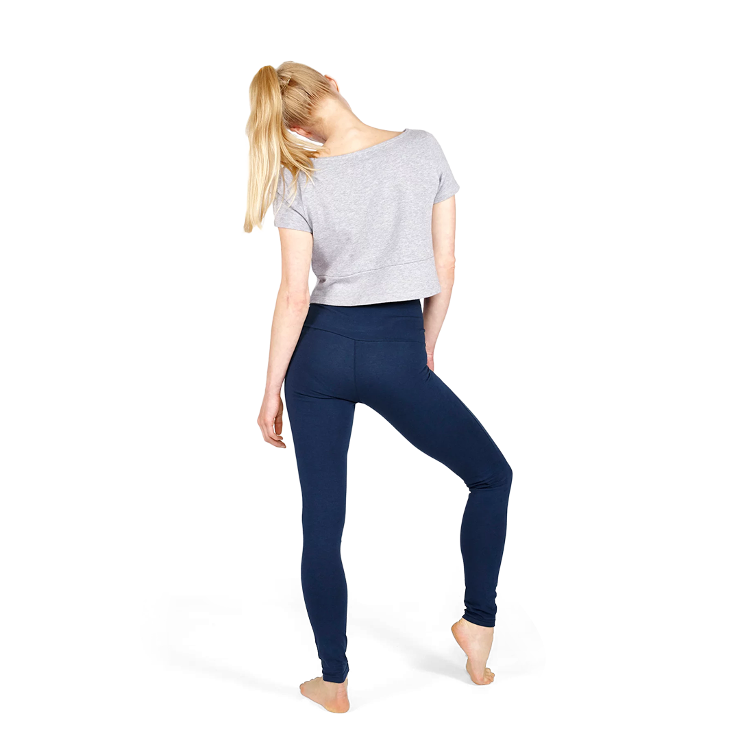 Yoiqi High Deep Blue Leggings Mit Umschlagbund Blau&amp;nbsp;02