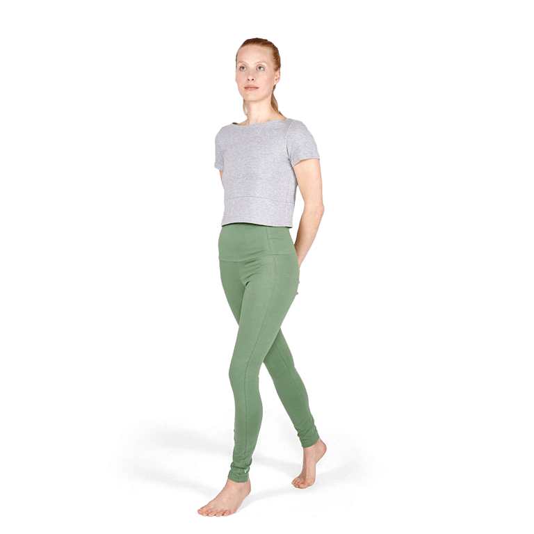 Yoiqi High Seaspray Leggings Mit Breitem Bund Grün 01