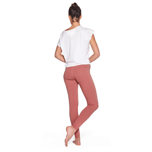 Yoiqi Plain Canyon Rose Leggings Bio Baumwolle Koralle 03