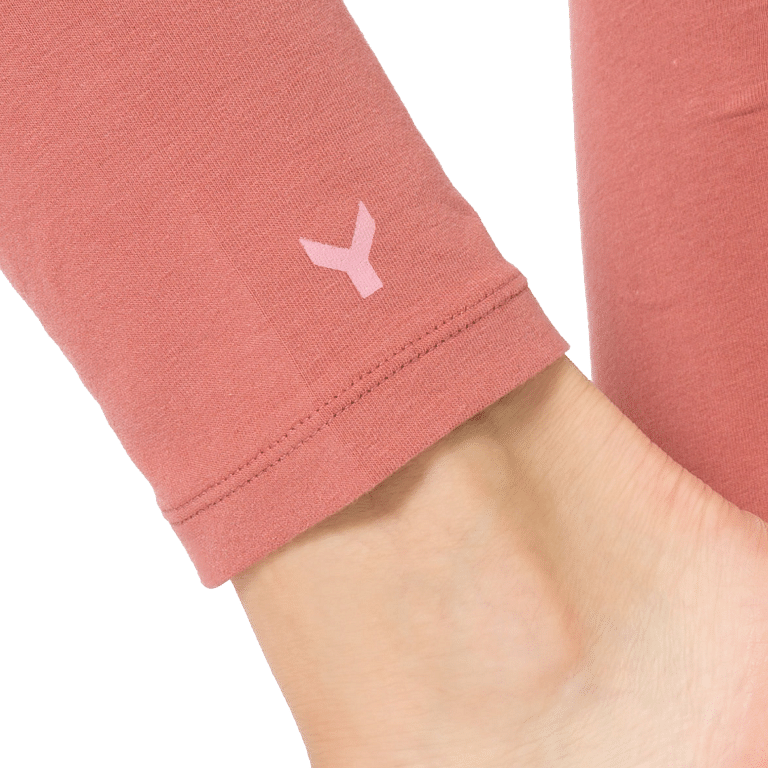 Yoiqi Plain Canyon Rose Leggings Bio Baumwolle Koralle 04