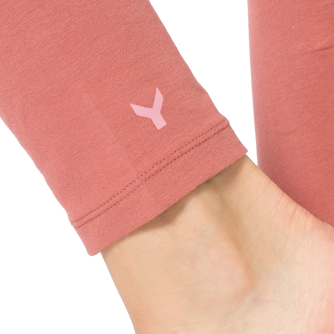 Yoiqi Plain Canyon Rose Leggings Bio Baumwolle Koralle 04