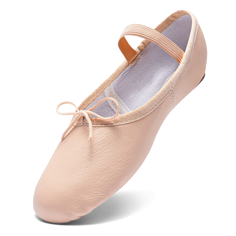 Rumpf 1001 Pink Leder Ballettschläppchen Rosa 02