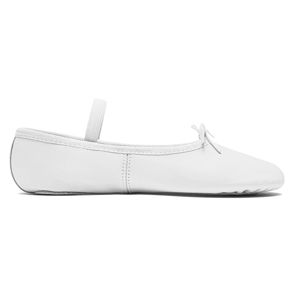 Rumpf 1001 White Weiße Ballettschläppchen Aus Leder 01
