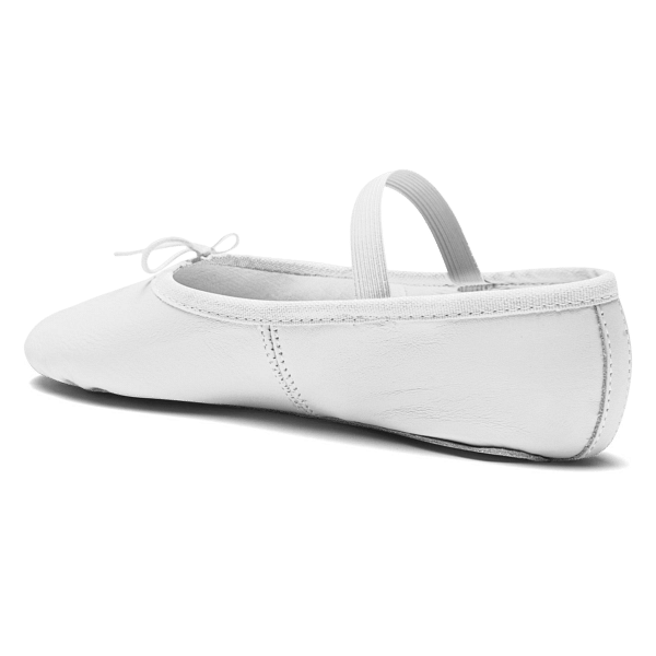 Rumpf 1001 White Weiße Ballettschläppchen Aus Leder 04