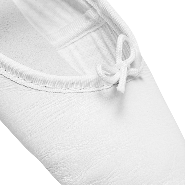 Rumpf 1001 White Weiße Ballettschläppchen Aus Leder 06