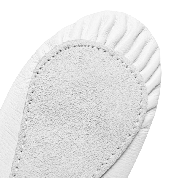 Rumpf 1001 White Weiße Ballettschläppchen Aus Leder 07