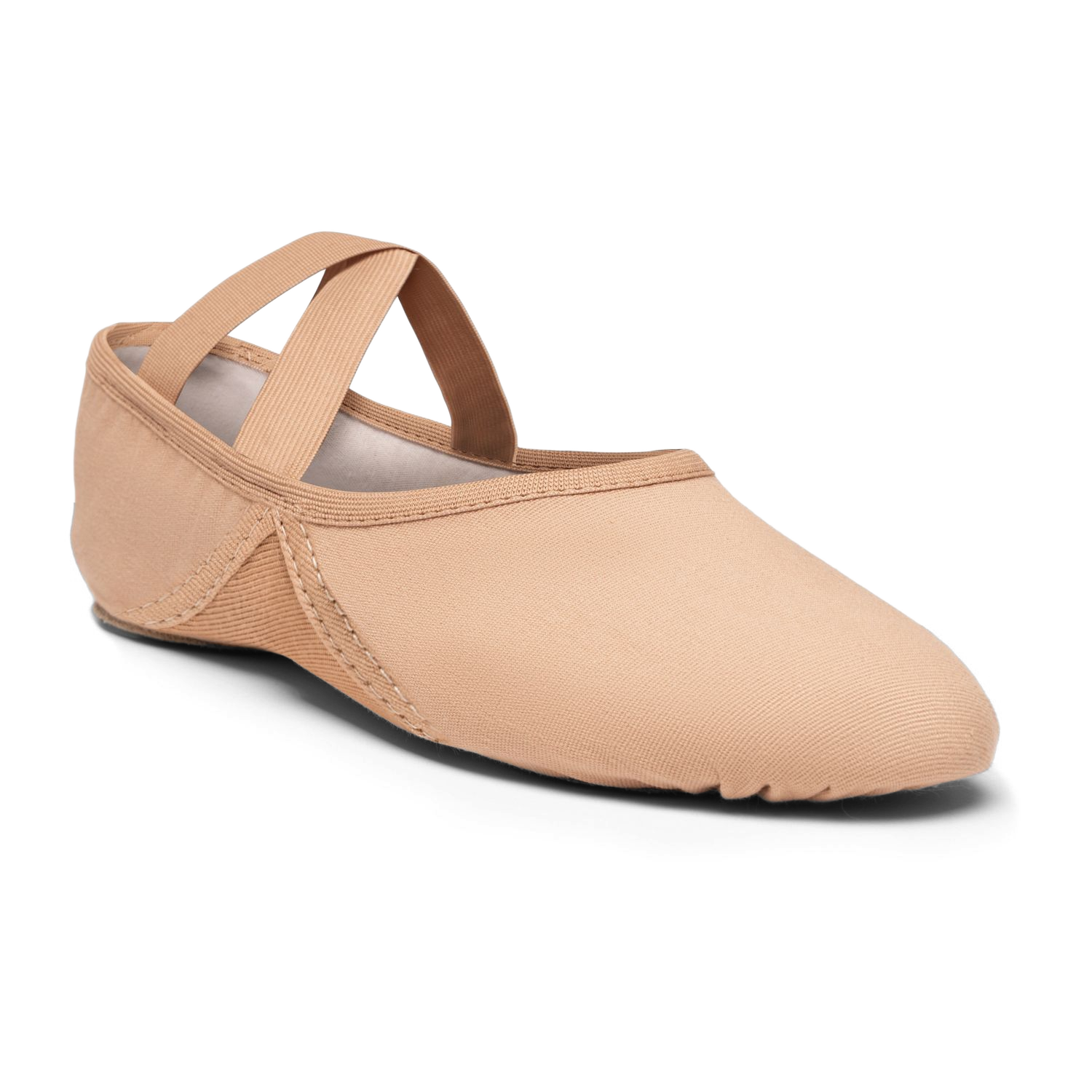 Rumpf 1007 Tan Elastisches Tanzschlaeppchen Vegan 02