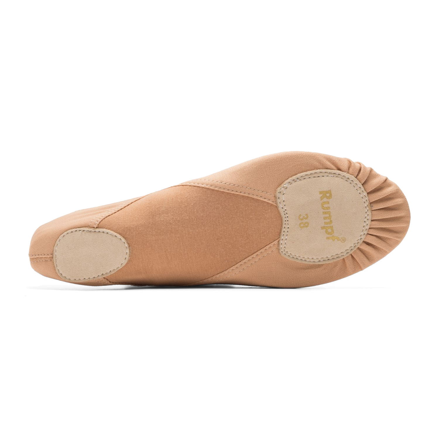 Rumpf 1007 Tan Elastisches Tanzschlaeppchen Vegan 05