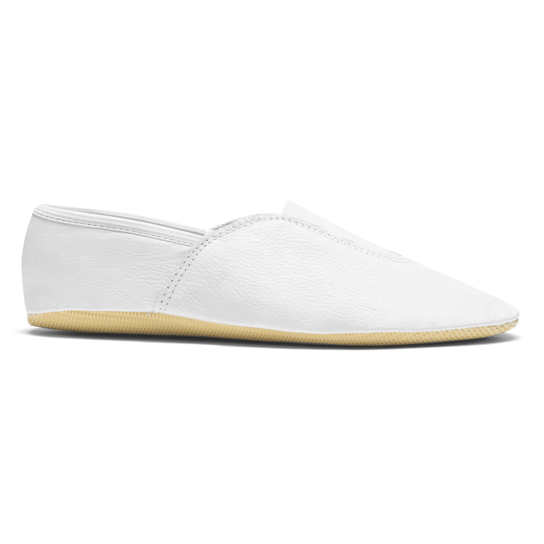 Rumpf 1040 White Leder Gymnastikschuh Weiß 01