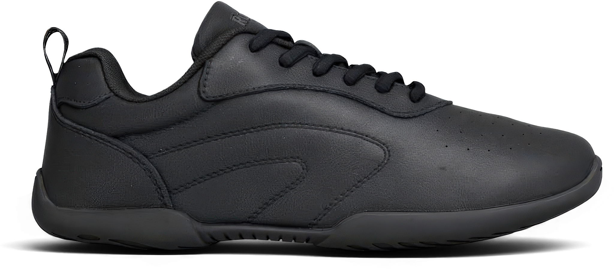 Rumpf Discofox 1630 Schwarz Tanzsneaker Aus Leder Mit Durchgehender Flex Sohle 121680 01