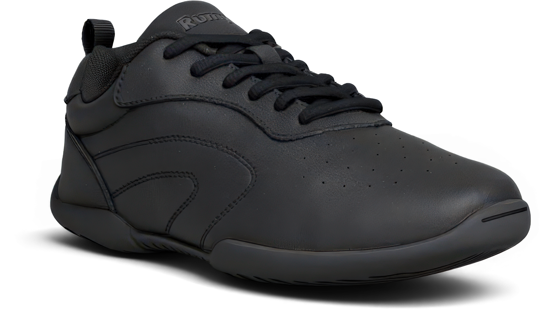 Rumpf Discofox 1630 Schwarz Tanzsneaker Aus Leder Mit Durchgehender Flex Sohle 121680 03
