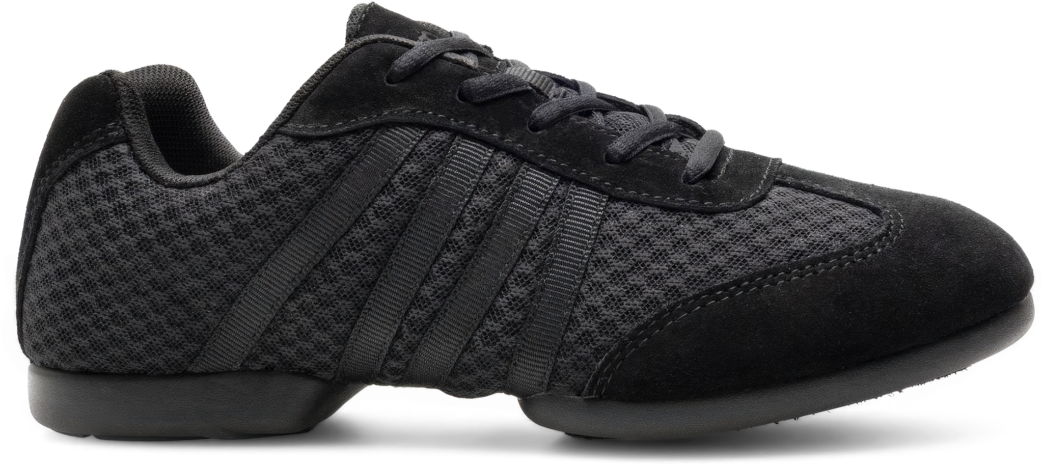 Rumpf Jesse 1587 Schwarz Unisex Tanzsneaker Aus Texil Geteilte Sohle 121661 01
