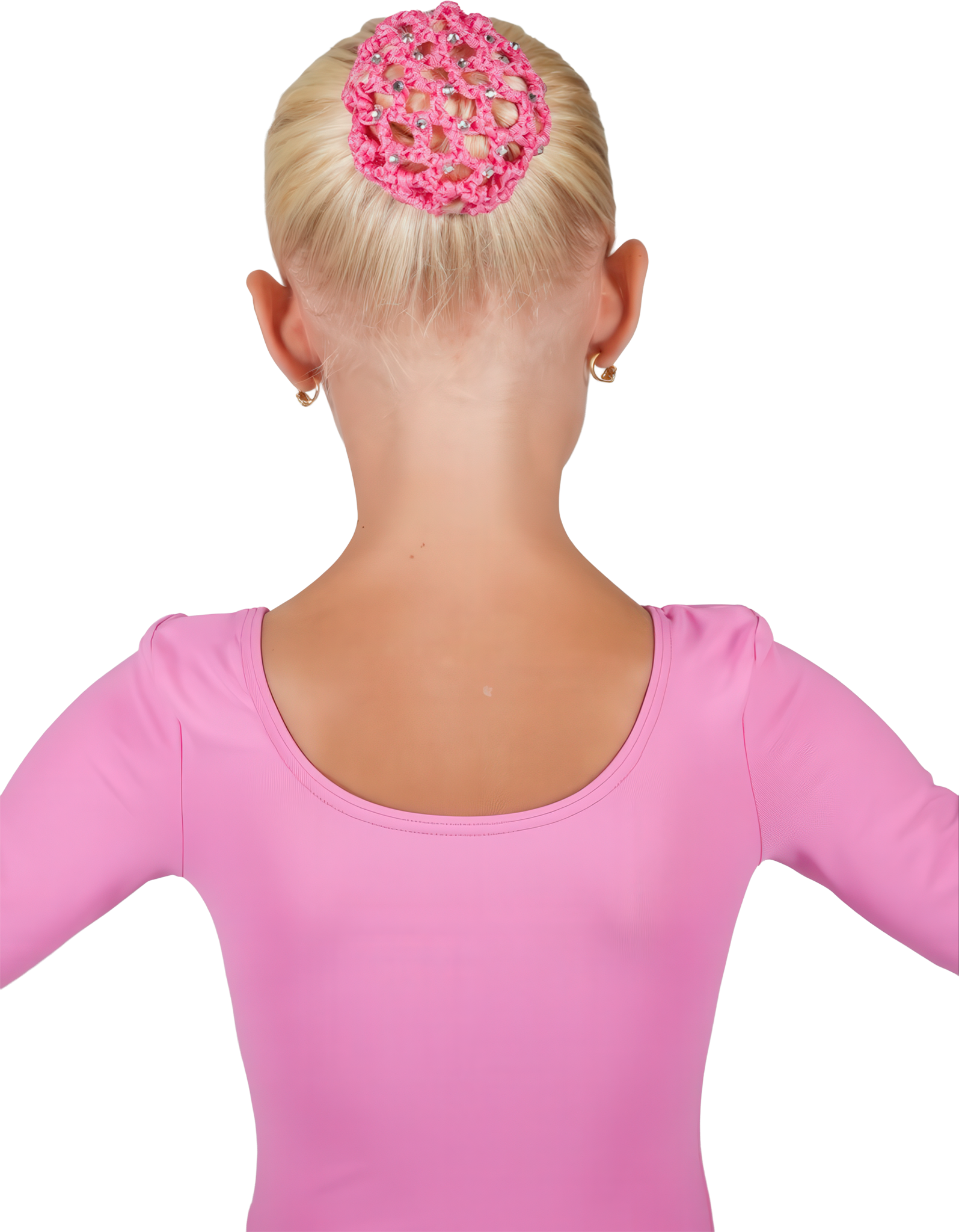 Rumpf Knotennetz Strass Ru8007 Pink Rosa Haarnetz Mit Glitzersteinen 122779 02