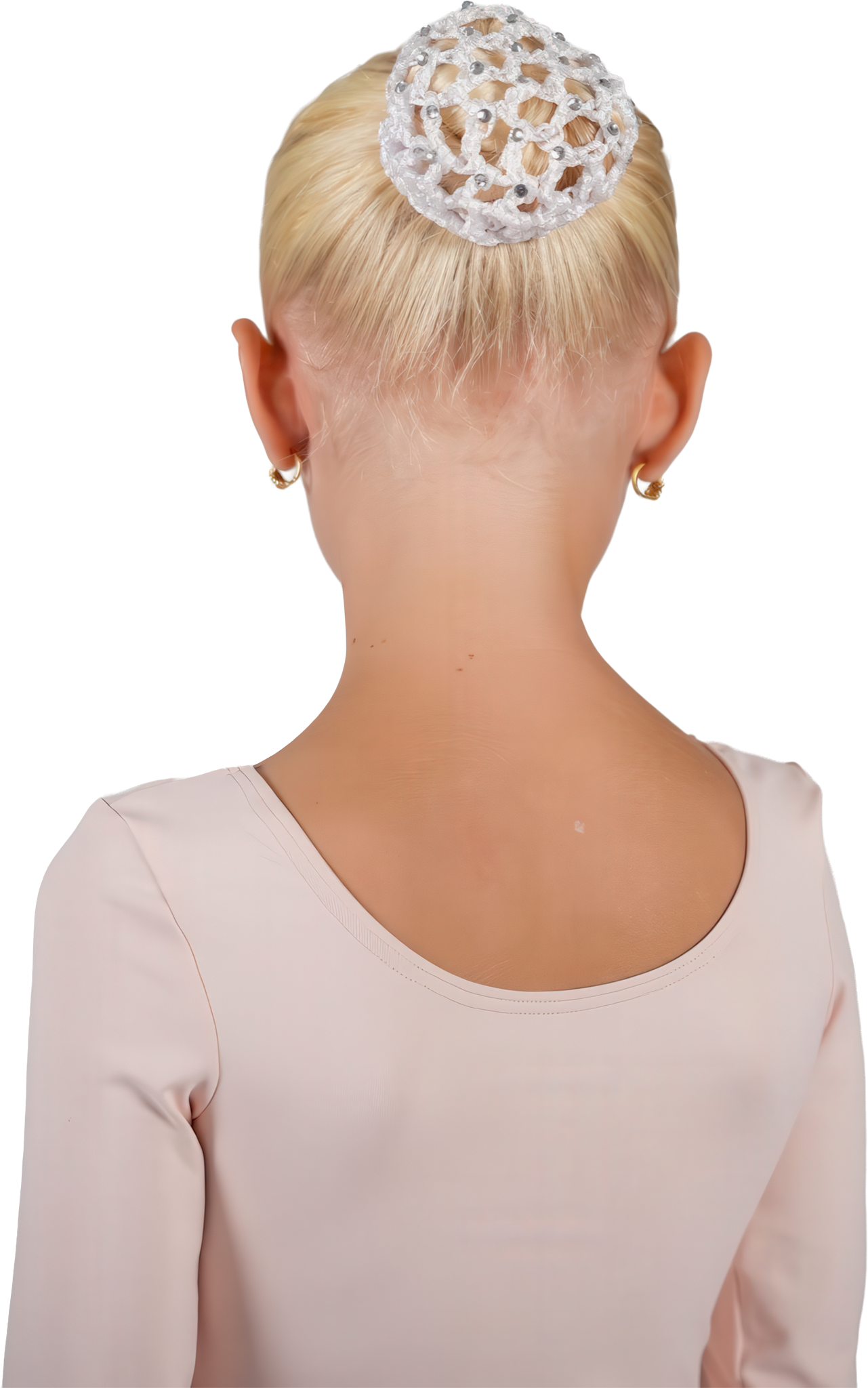 Rumpf Knotennetz Strass Ru8007 White Weisses Haarnetz Mit Glitzersteinen 122777 03