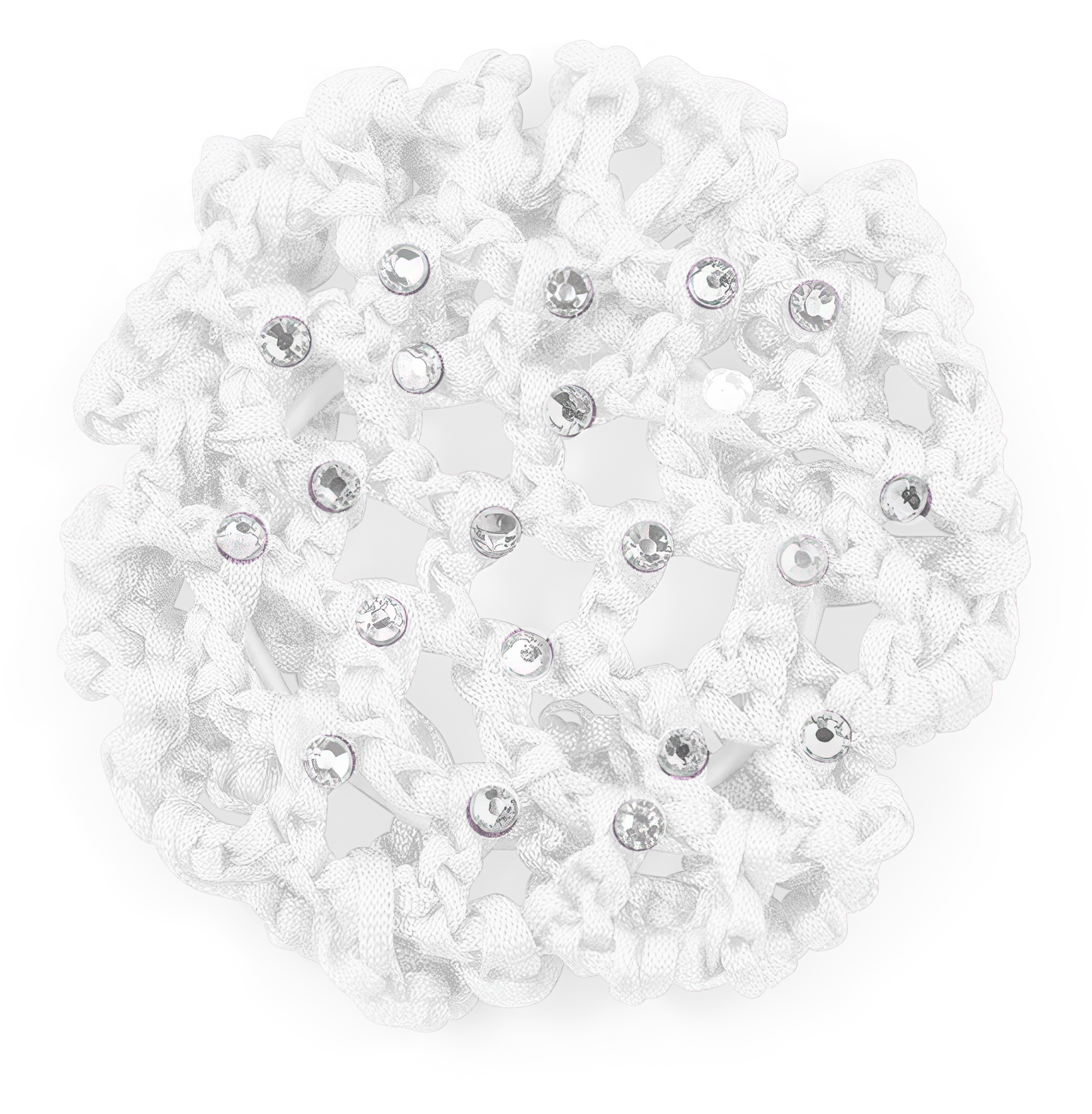 Rumpf Knotennetz Strass Ru8007 White Weisses Haarnetz Mit Glitzersteinen 122777 04
