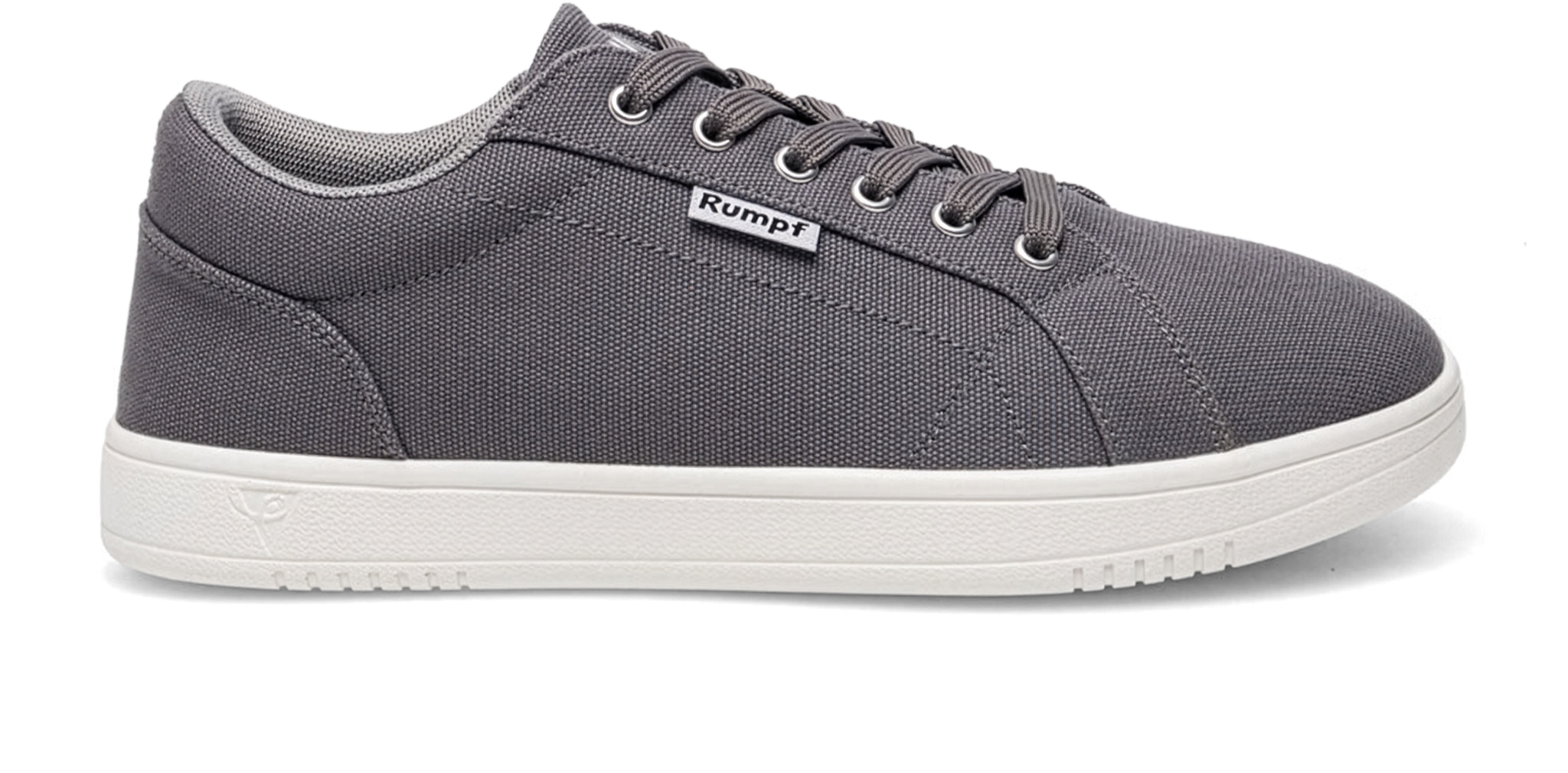 Rumpf Leo 1534 Grau Tanzsneaker Aus Leinen Ganze Sohle 109419 01