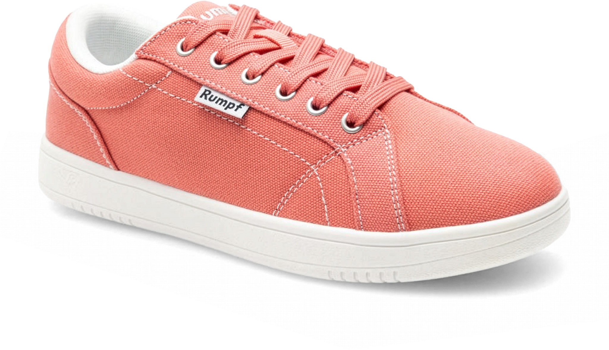 Rumpf Leo 1534 Pink Coral Tanzsneaker Aus Leinen Mit Ganzer Sohle 119728 02
