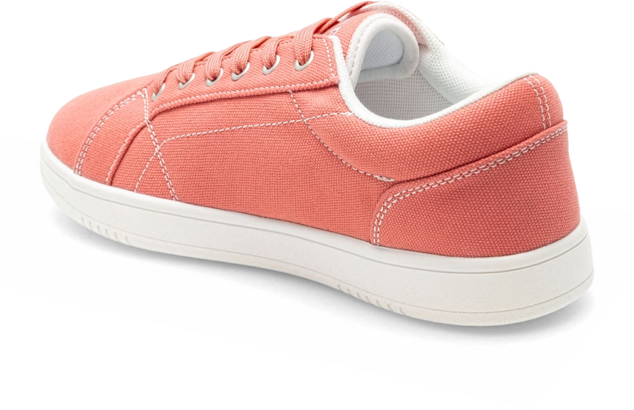 Rumpf Leo 1534 Pink Coral Tanzsneaker Aus Leinen Mit Ganzer Sohle 119728 03