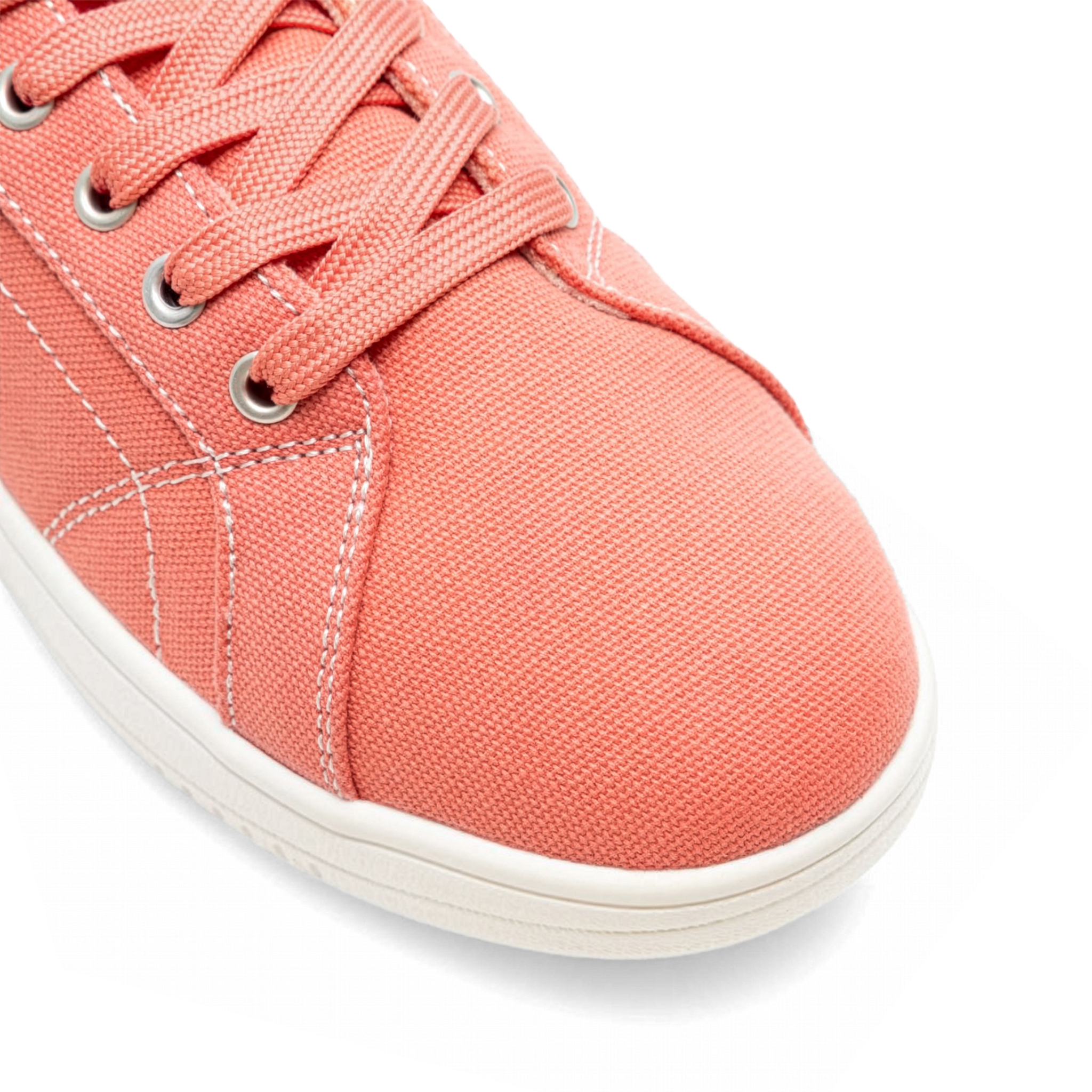 Rumpf Leo 1534 Pink Coral Tanzsneaker Aus Leinen Mit Ganzer Sohle 119728 05