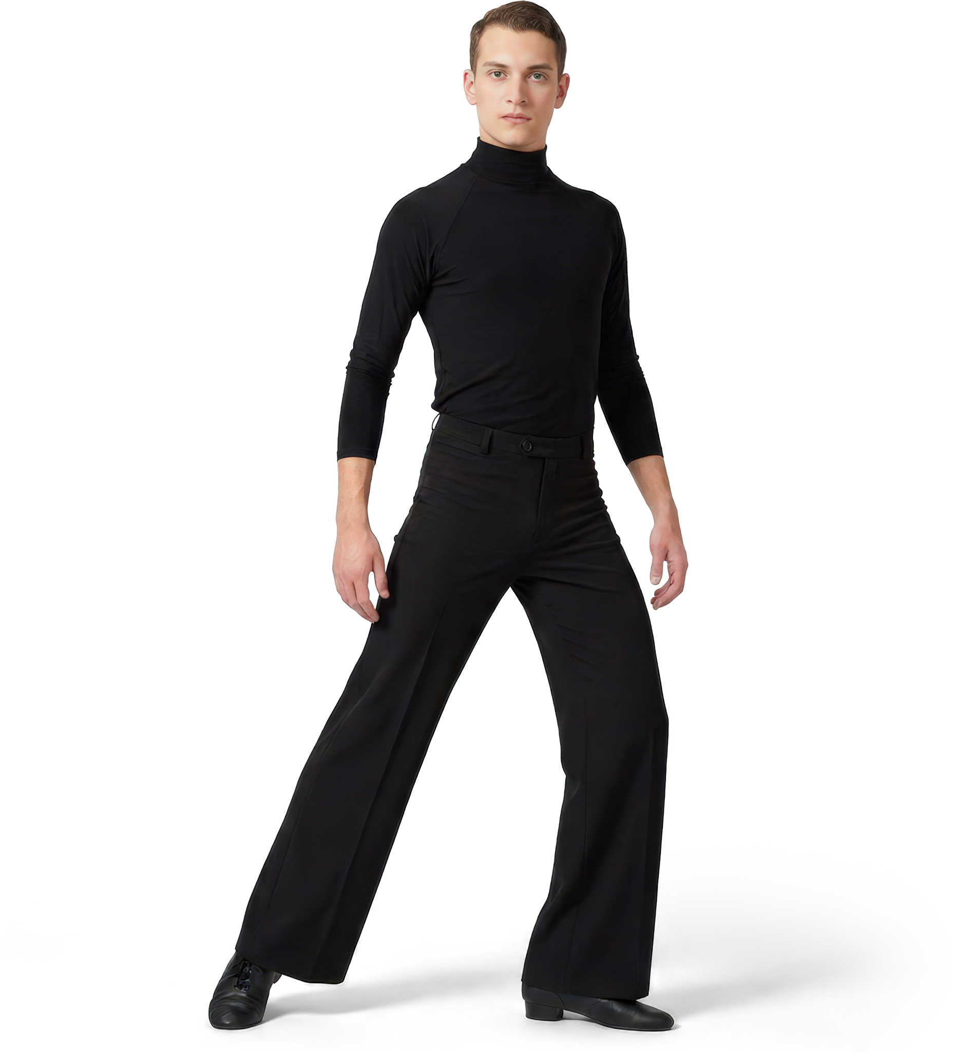 Rumpf Milano Ru5703 Schwarz Herren Tanzhose Mit Leichtem Schlag 122169 01
