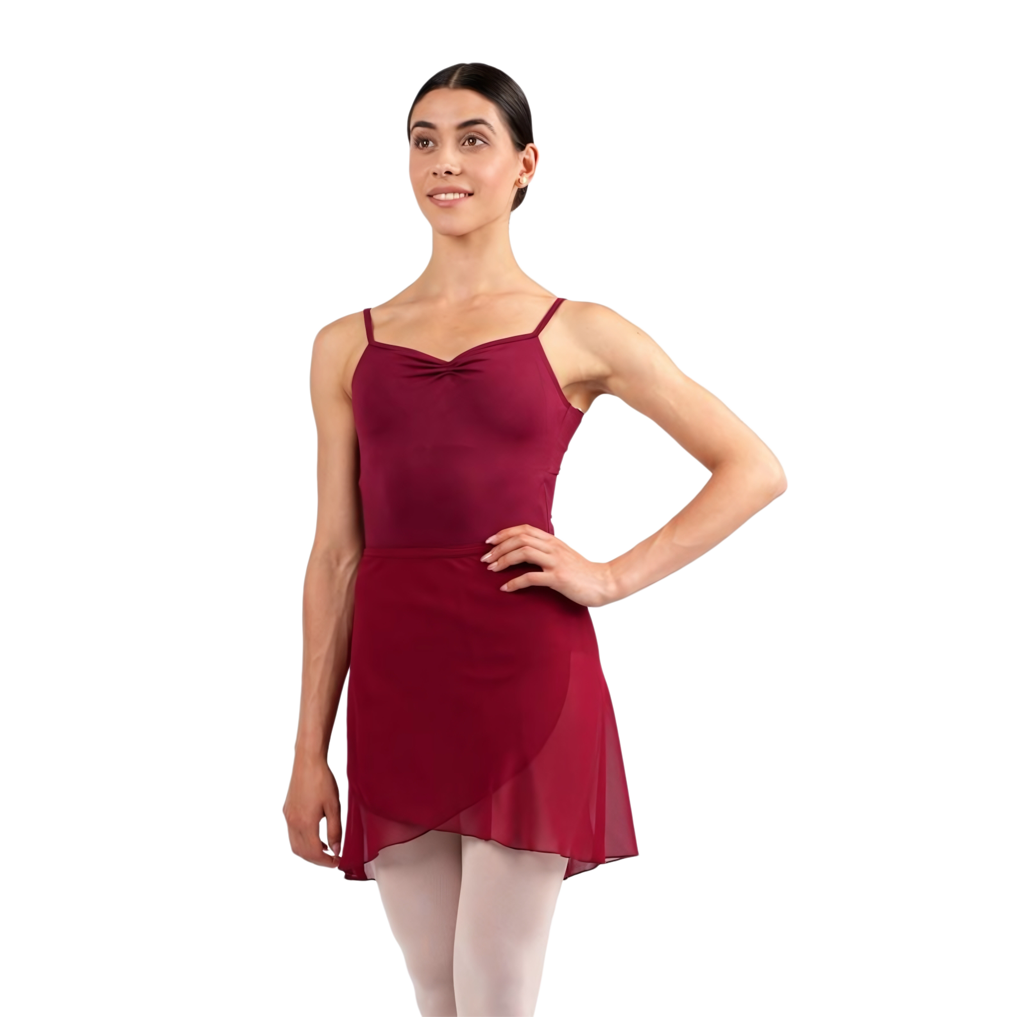 Rumpf R3050 Bordeaux Damen Wickelrock Aus Chiffon 001