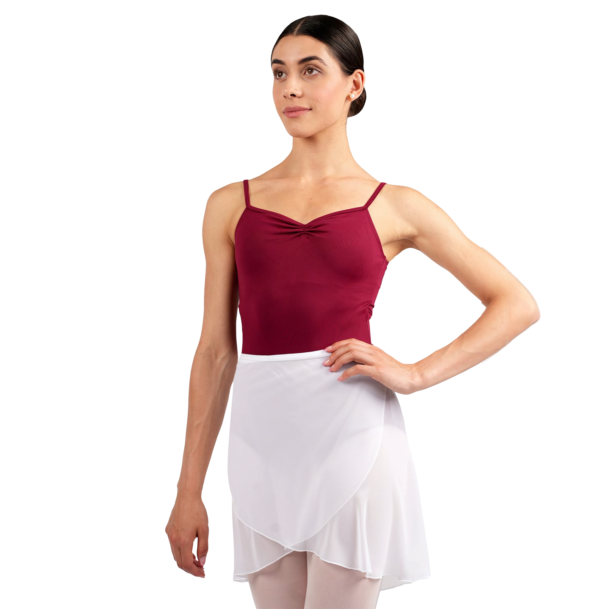Rumpf R3050 Weiss Ballett Wickelrock Aus Chiffon 001
