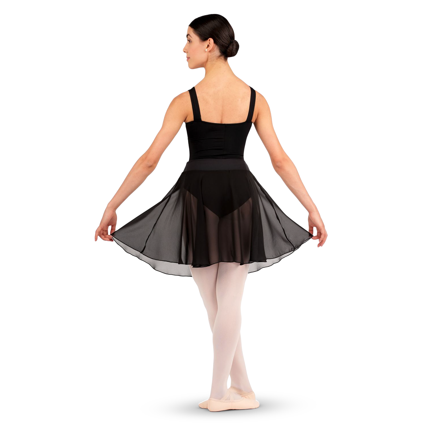 Rumpf R3051 Black Langer Ballettrock Mit Bund Schwarz 02