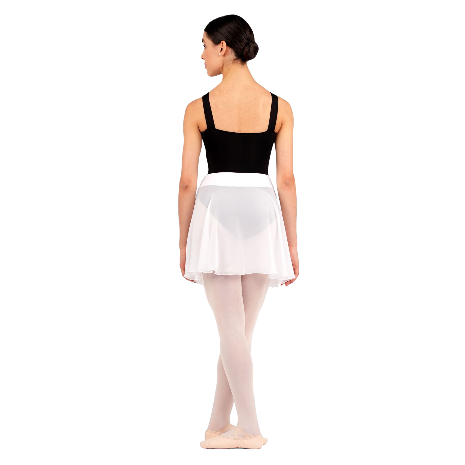 Rumpf R3051 White Langer Weisser Chiffon Ballettrock Mit Bund 02