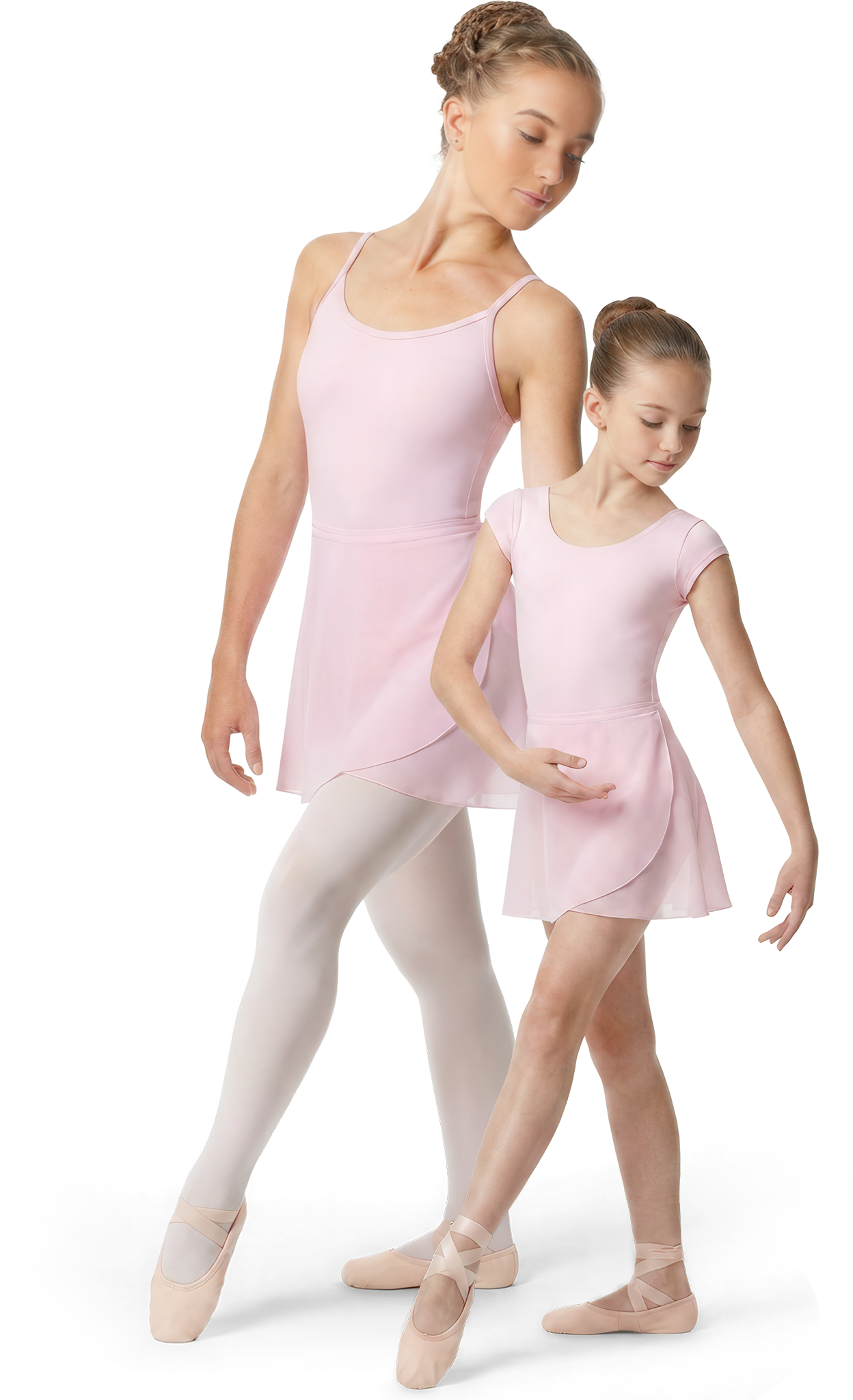 Rumpf R3053 Rosa Ballett Wickelrock Chiffon Fuer Damen Und Maedchen 98224 01