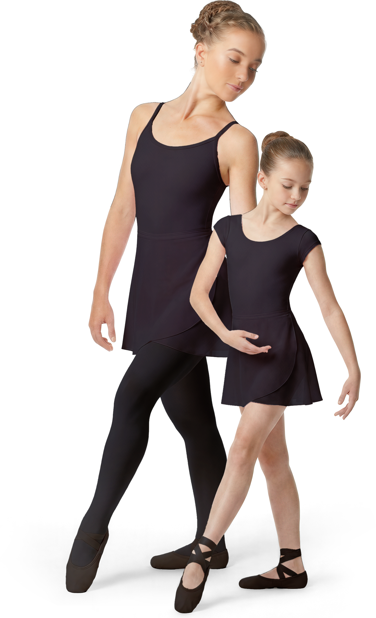 Rumpf R3053 Schwarz Chiffon Ballett Wickelrock Fuer Damen Und Maedchen 98218 01