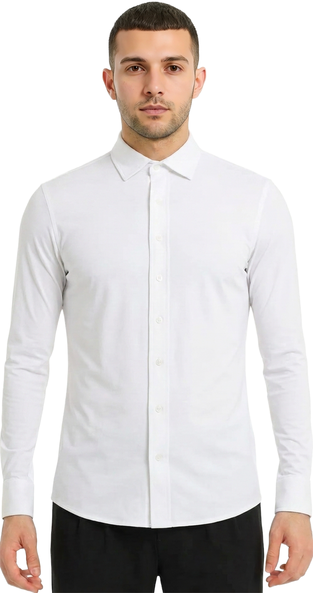 Rumpf Ru5423 Weiss Slim Line Tanzhemd Fuer Herren 85903 01