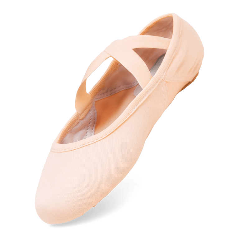 Rumpf Vegan Pique 1007 Light Pink Veganes Ballettschlaeppchen Mit Geteilter Sohle Rosa 01