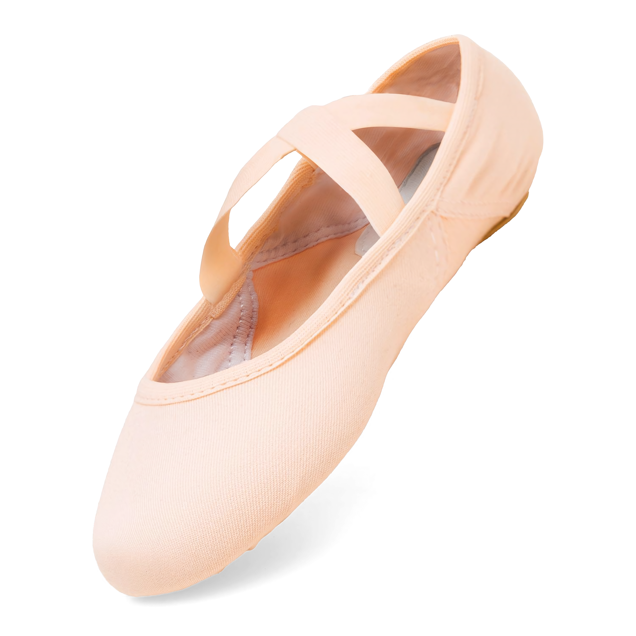 Rumpf Vegan Pique 1007 Light Pink Veganes Ballettschlaeppchen Mit Geteilter Sohle Rosa 01