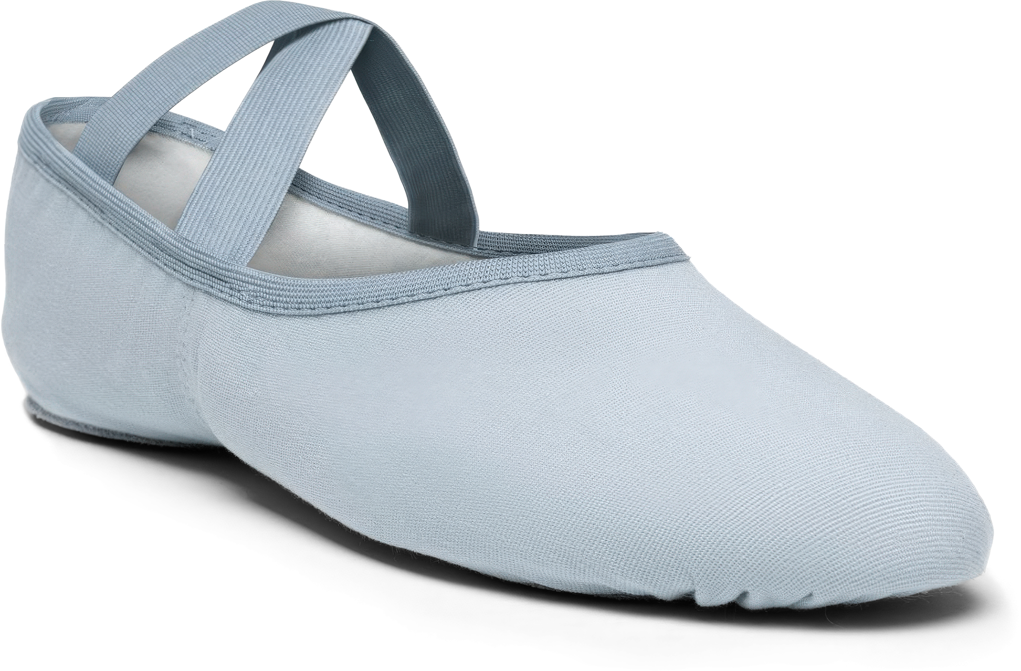 So Danca So Danca Sd16 Light Grey Leinen Ballettschlaeppchen Mit Geteilter Sohle Hellgrau 99683 01a