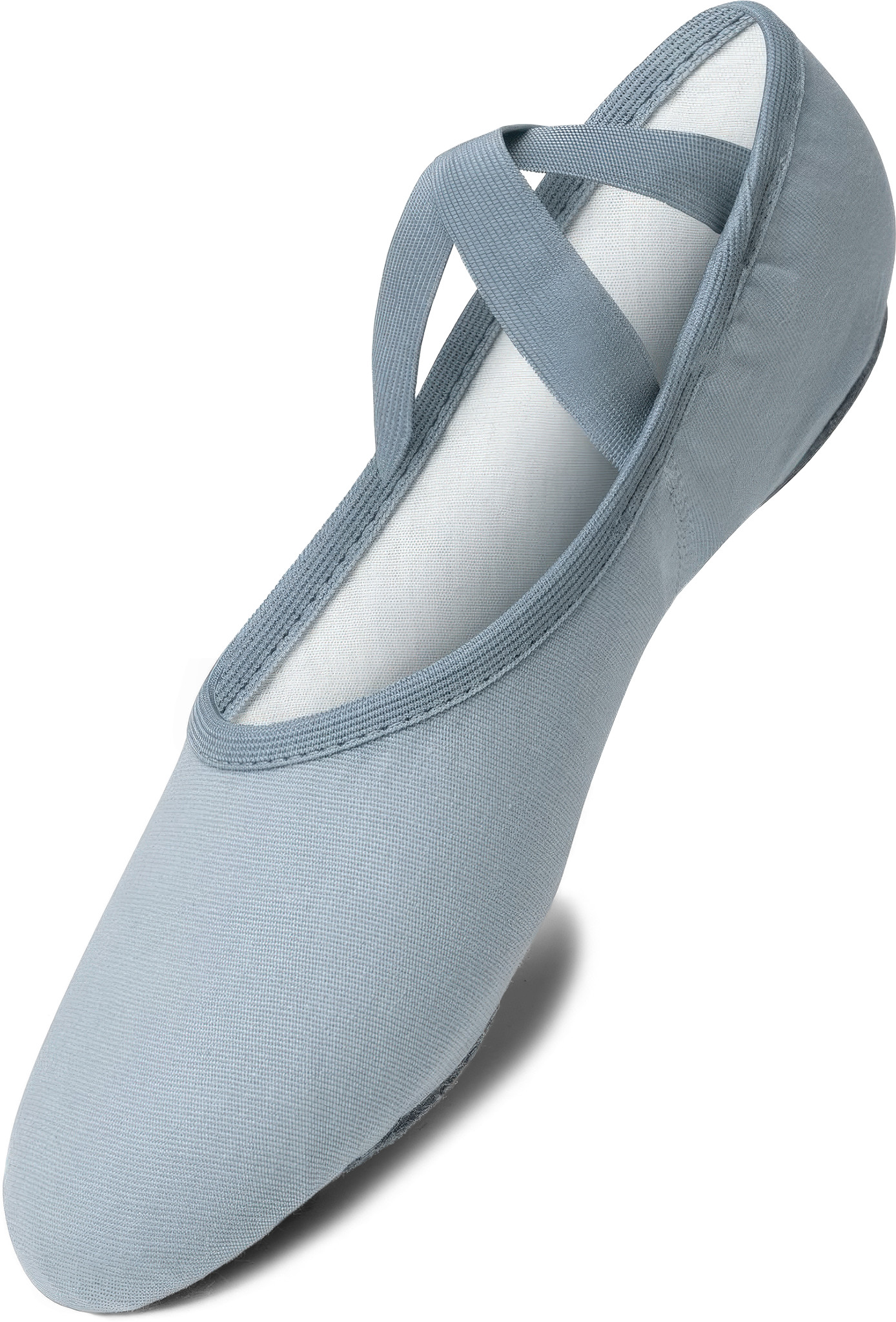 So Danca So Danca Sd16 Light Grey Leinen Ballettschlaeppchen Mit Geteilter Sohle Hellgrau 99683 04