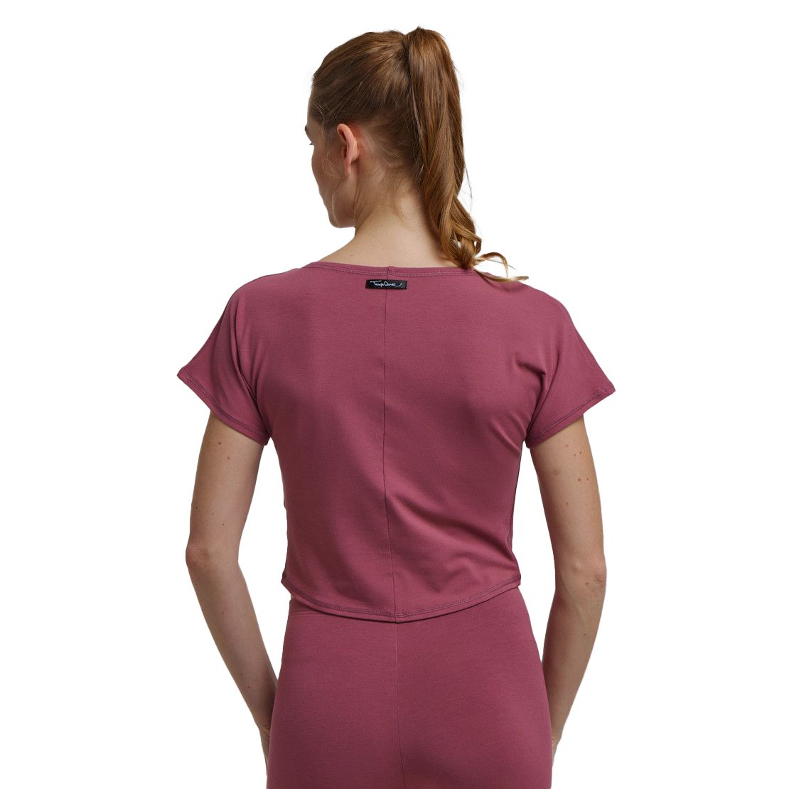 Tempsdanse Agile Kiss Tanz Crop Shirt Weinrot 04