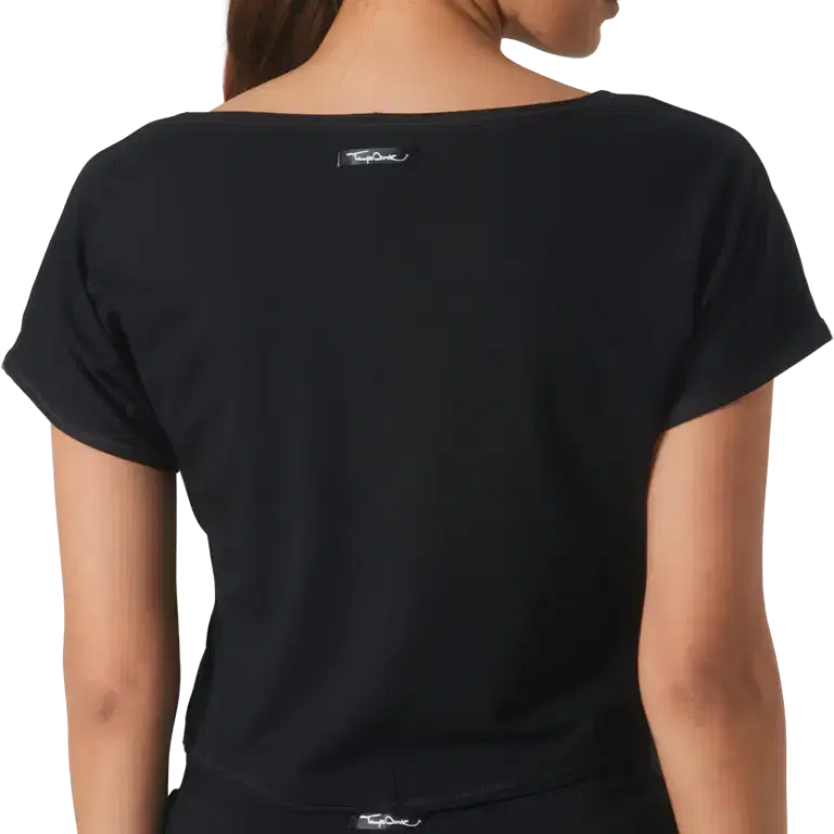 Tempsdanse Agile Silhouette Noir Schwarzes Crop Top Mit Tanzmotiv 02