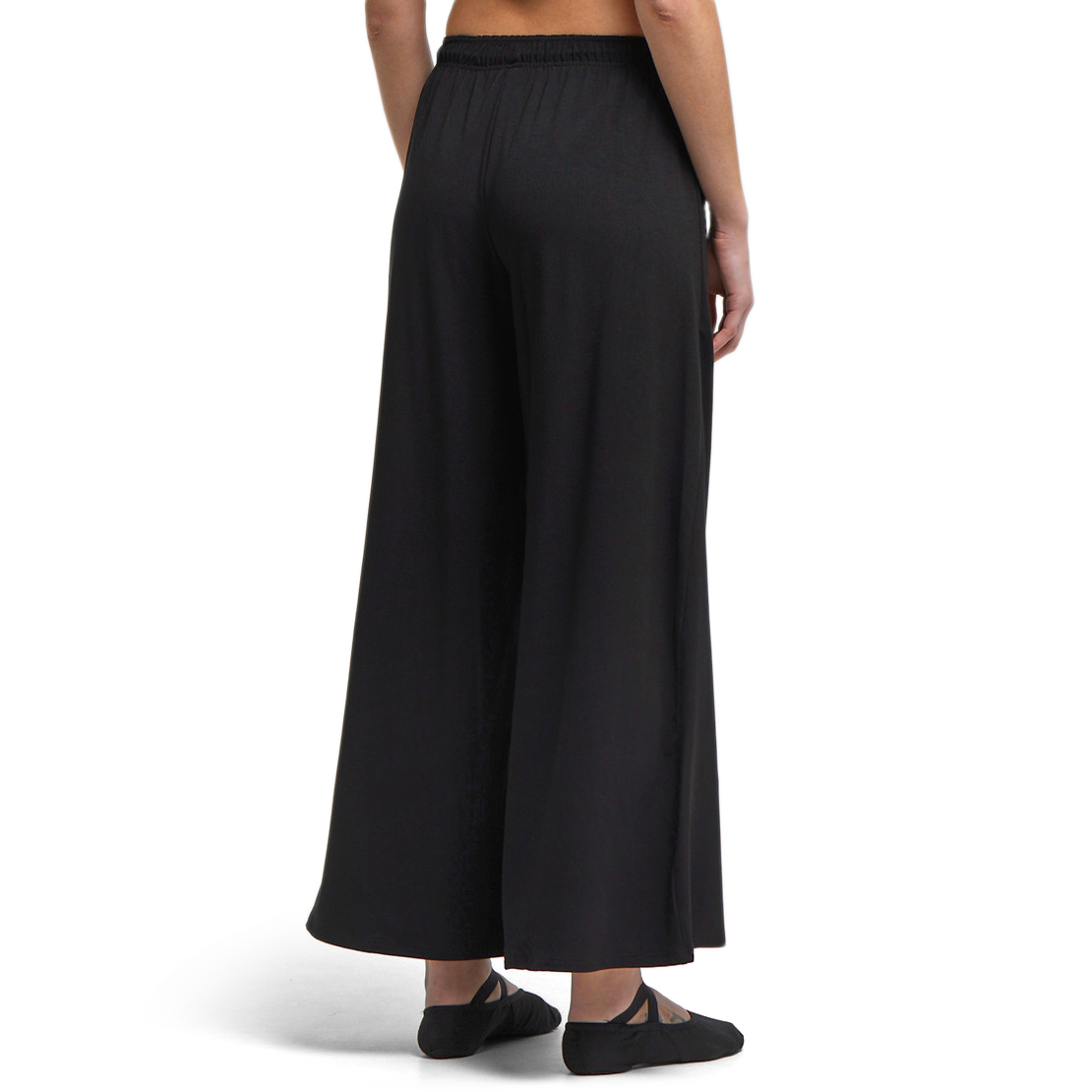 Tempsdanse Andrew Noir Viskose Tanzhose Mit Weitem Bein Schwarz 3